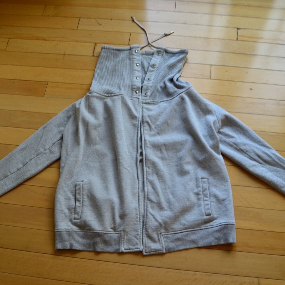 ATHLETA Jacket Womens M Gray Long Sleeve Wrappers Delight Cardigan